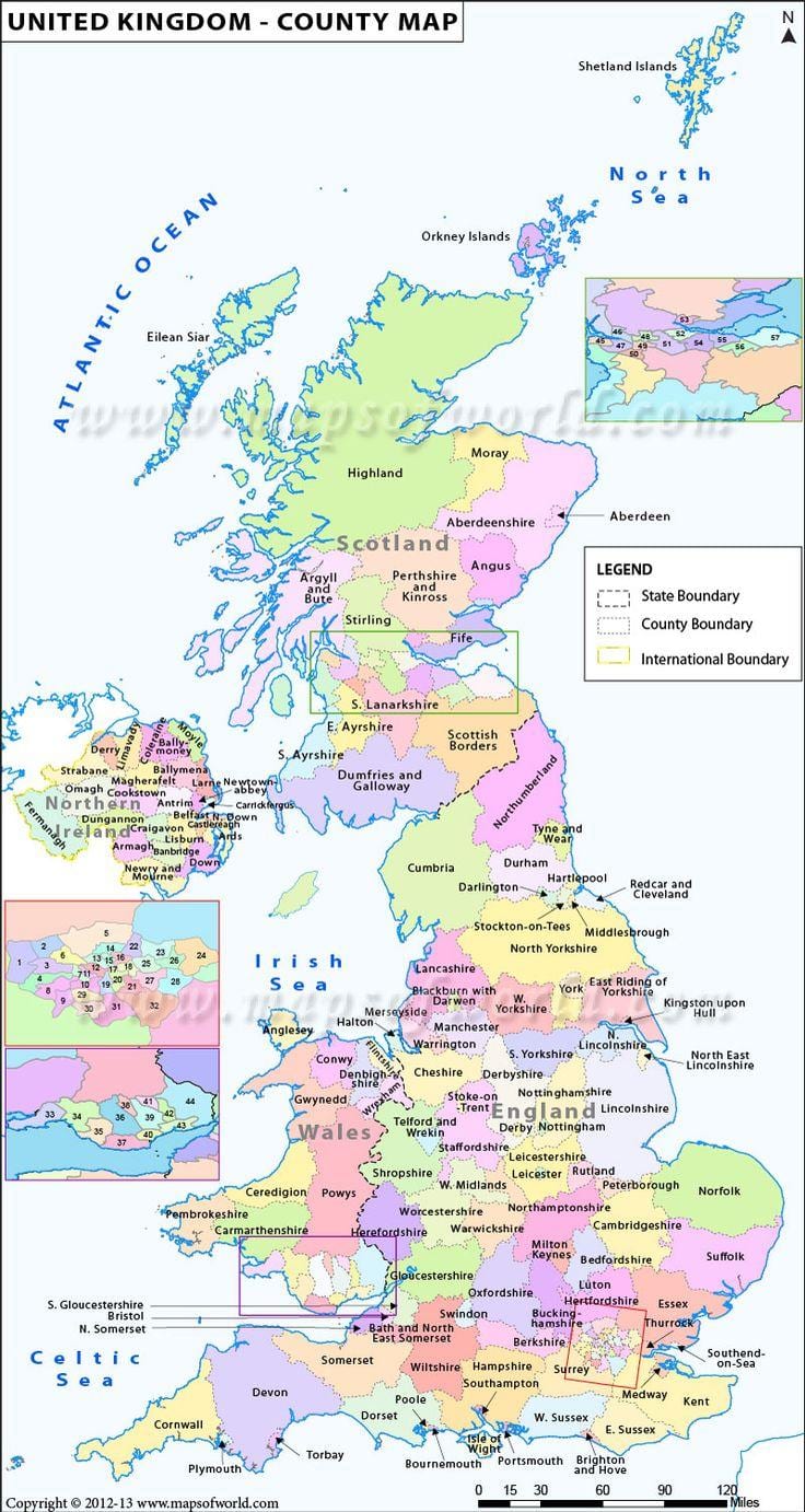 mapa spojené KRÁLOVSTVÍ west coast