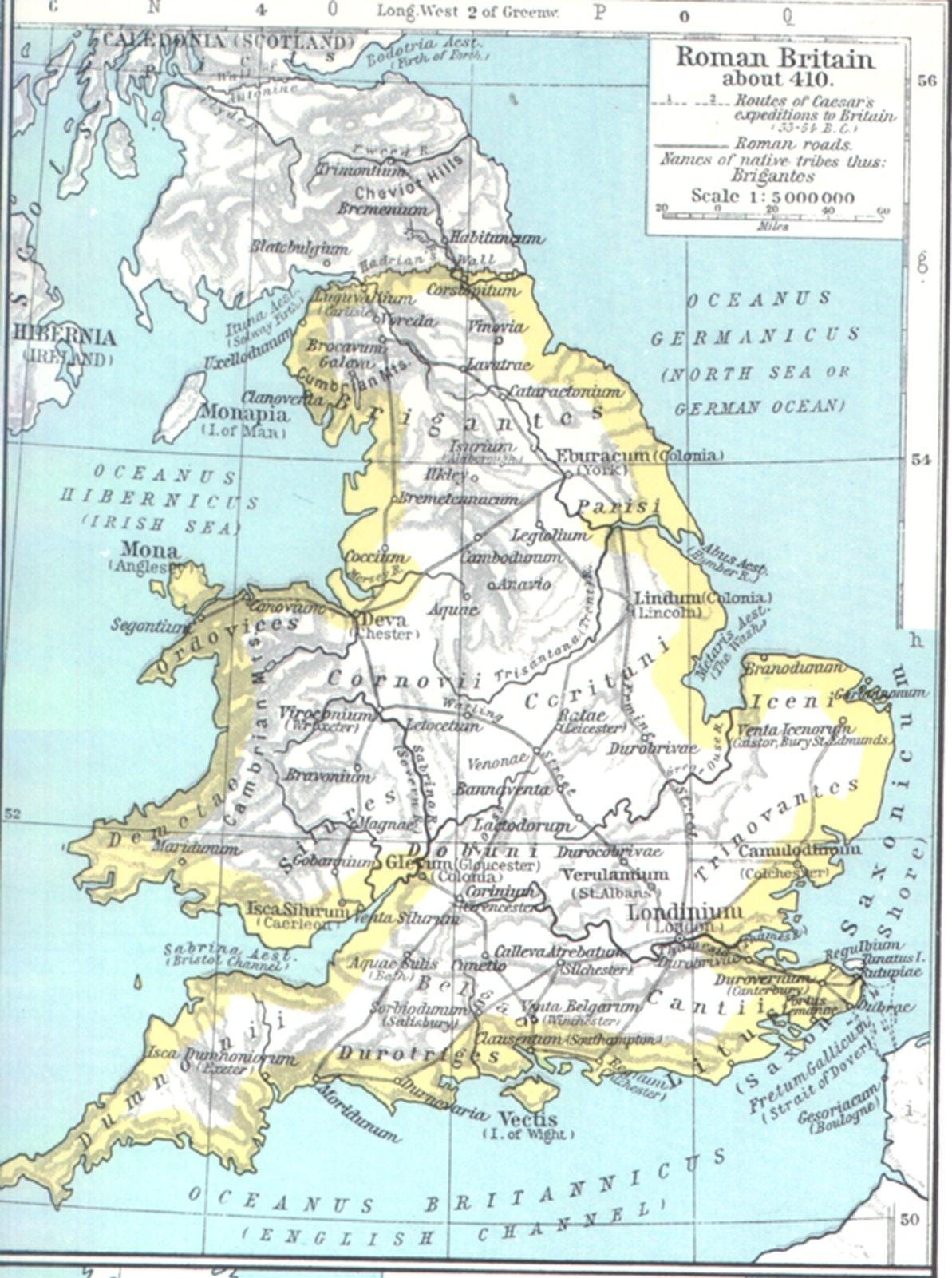 mapa velké Británie středověké