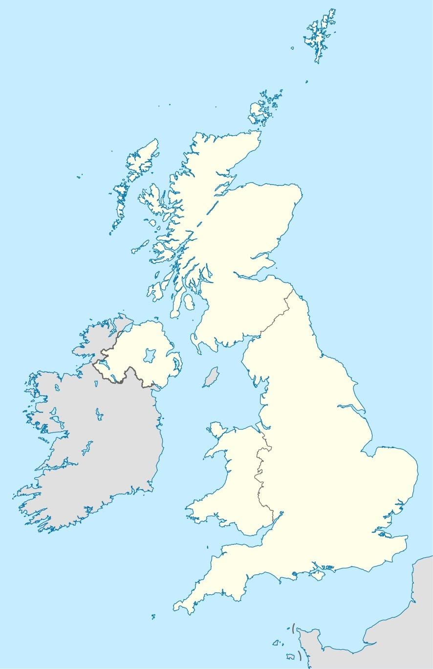 mapa UK hranic