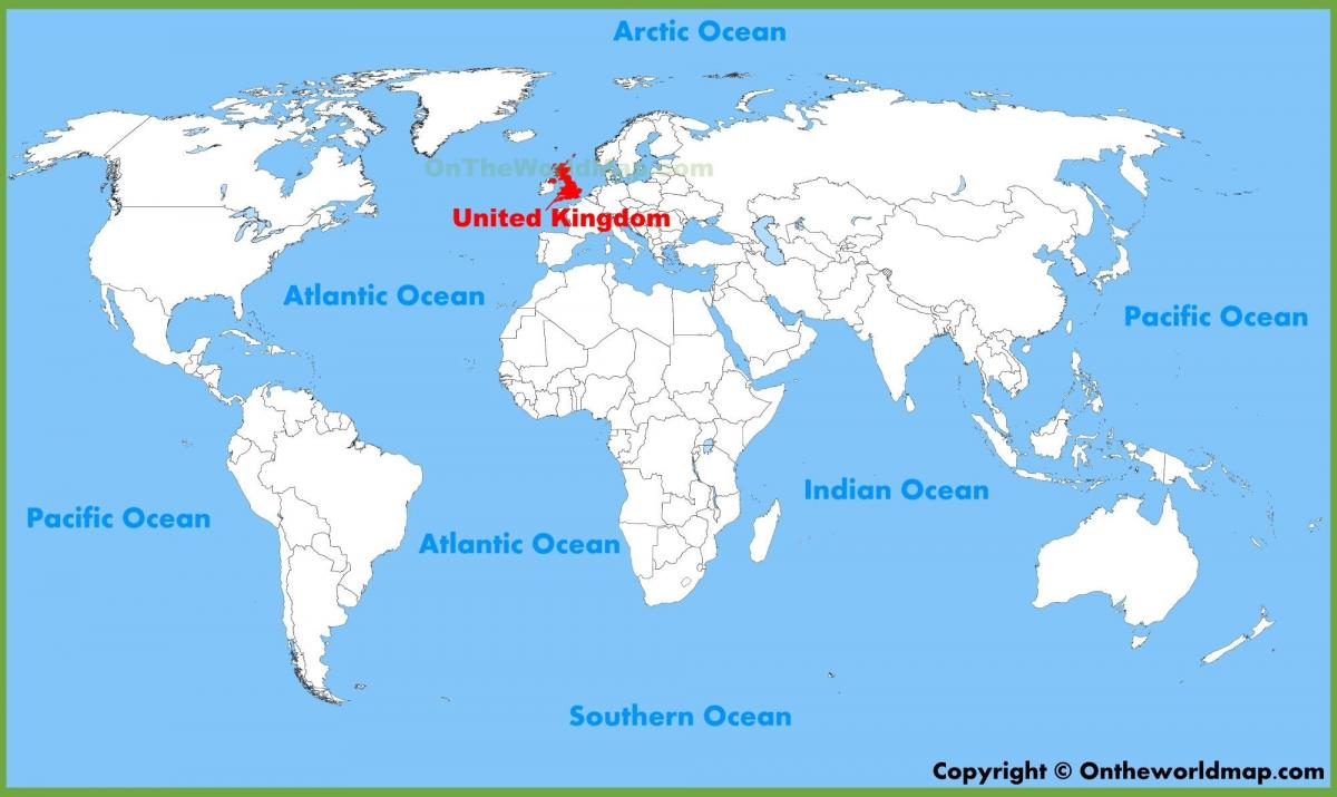 UK na mapě světa