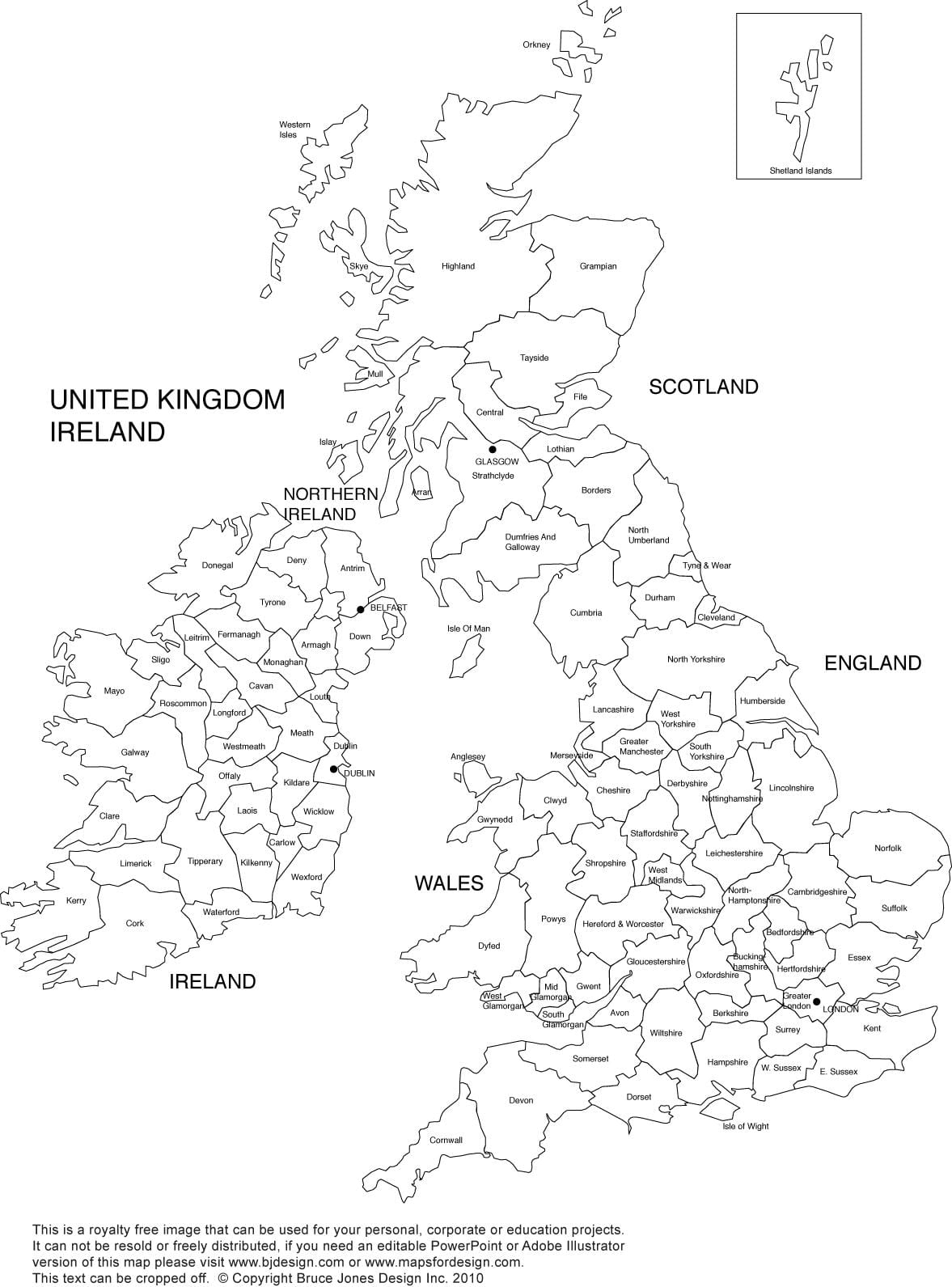 mapa KRÁLOVSTVÍ černé a bílé