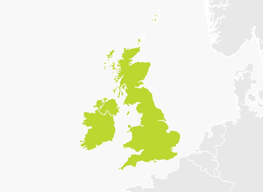 mapa Velké Británie pro děti