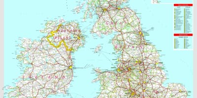 Mapa UK driving