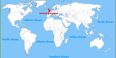 UK v mapě světa