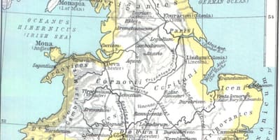 Mapa velké Británie středověké