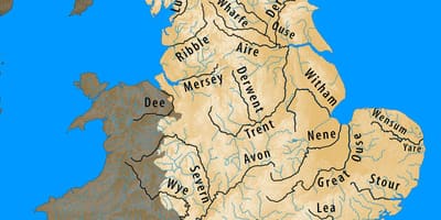 Mapa UK řeky