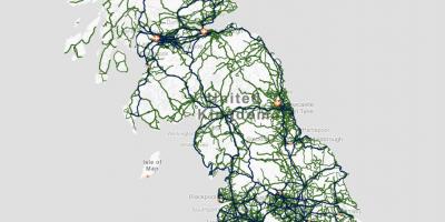 Spojené Království dopravní mapa