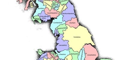 Spojené KRÁLOVSTVÍ Velké Británie mapa
