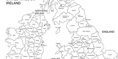 Mapa KRÁLOVSTVÍ černé a bílé